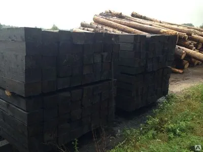 Фото №0 Шпалы 1 типа пропитанные ГОСТ 78-2004