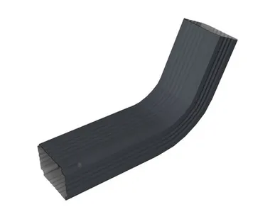 фото Колено трубы гофрированное Vortex Lite Matt 76х102 мм RAL 7024