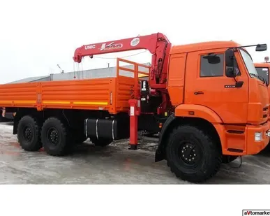фото Камаз 43118 с манипулятором юник UNIC 504