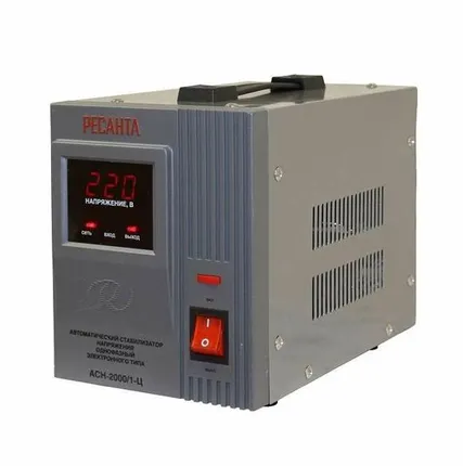 Фото №0 Стабилизатор напряжения АСН-2000/1-Ц 1ф 2кВт IP20 релейный Ресанта 63/6/4