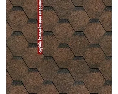 фото Гибкая черепица Shinglas Финская коричневый