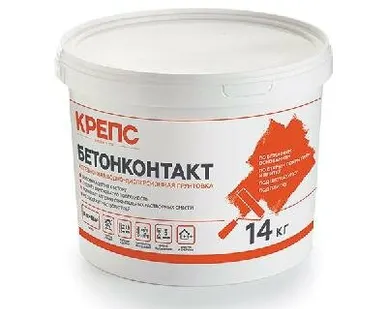 фото Грунтовка КРЕПС бетонконтакт / 14кг/44 в пал.
