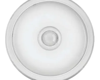 фото Светильник светодиодный 61 184 OBL-R1-10-4K-WH-IP40-LED-SNR 10Вт 4000К IP40 800лм ЖКХ с датчиком движения круг бел. (аналог НПП) ОНЛАЙТ 61184