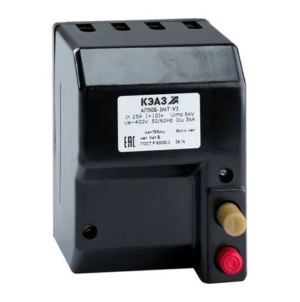 Фото №0 Выключатель автоматический АП50Б-3М-Т-25А-10Ih-230/400В IP40 КЭАЗ