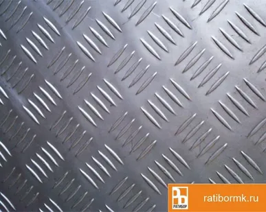 фото Лист алюминиевый рифленый 1.5х1500х3000 мм квинтет