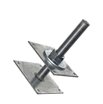 Фото №0 Анкер регулировочный 100х100х5 d 20 h-200