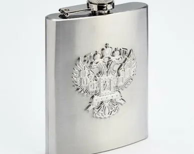 фото ФЛЯЖКА 240мл "Двуглавый орёл" хром