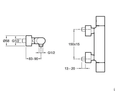 фото Смеситель для душа Jacob Delafon Talan E10108RU-CP