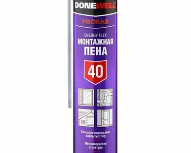 фото Пена монтажная бытовая всесезонная DONEWELL ENERGY FLEX 40