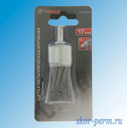 Фото №2 Щетка металлическая для дрели 17 чашка крученая