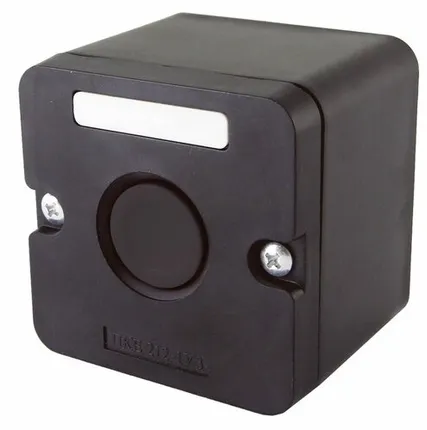 Фото №0 Пост кнопочный ПКЕ 222/1 (черная кнопка) IP54 ЕТ519075