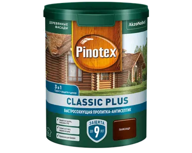 фото Пропитка-антисептик для древесины Pinotex Classic Палисандр 0,9л