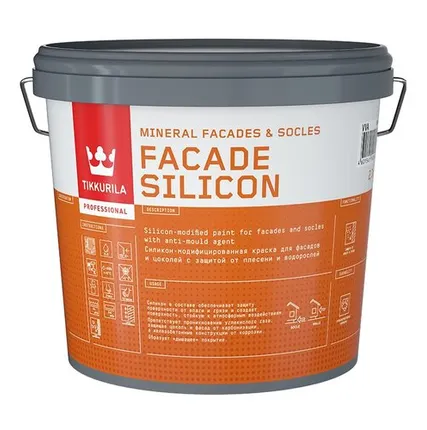 Фото №0 Эмаль акриловая Tikkurila Facade Silicon фасадная силикон-модифицированная глубокоматовая 2,7 л