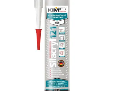 фото KIM TEC Герметик Silacryl 121 серый 310мл (02-04-78)