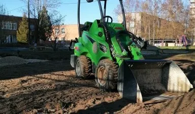 Фото №0 Услуги Мини-погрузчика. Вилы.