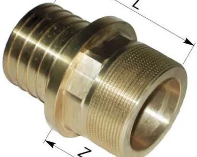 фото Переходник с Нр.резб. для труб Твэл-Пэкс SDR7,4 ДУ50 R 1 1/2 T (латунь)