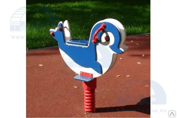 фото Качалка на пружине «Дельфин»