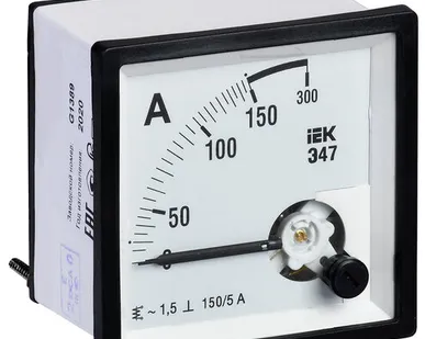 фото Амперметр Э47 150А класс точности 1,5 72*72мм IEK