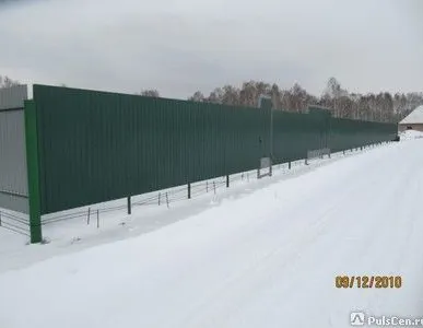 фото Забор из профнастила