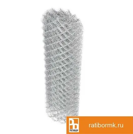 Фото №0 Сетка Рабица оцинкованная 50х50х2 мм в рулоне 1,5х10 м