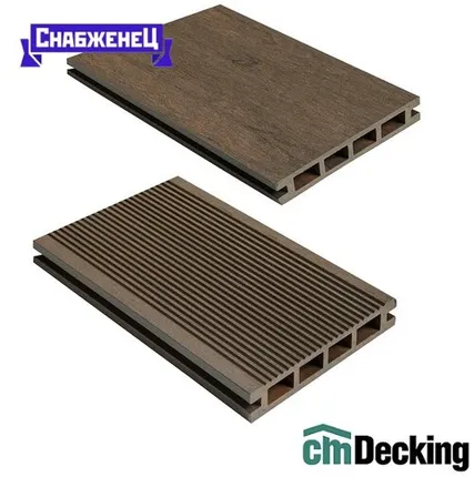 Фото №0 Террасная доска из ДПК CM Decking "Mix" цвет: Мербау, 135x25 мм (цена м2)