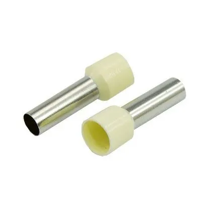 Фото №1 Наконечник штыревой втулочный изолир. (НШВИ F-18мм) 18ммх16кв.мм (E16-18) беж. REXANT 08-1828