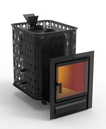 Фото №0 Печь для бани Black Stove Verona 26 чугунная закр. каменка Aisi 304