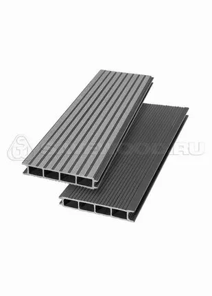 Фото №0 SW Ulmus - бесшовная террасная доска (декинг) из ДПК (Цвет:Графит, Длина:6 м)