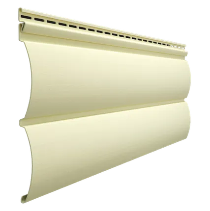 Фото №0 Сайдинг Docke Блок-Хаус D4.7T Банан Деке Premium виниловый