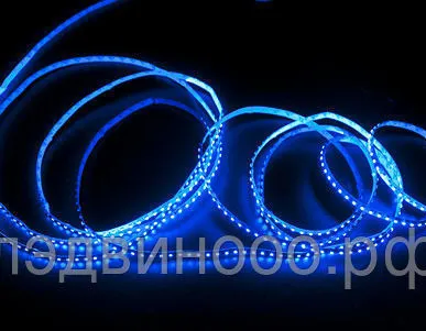 фото Светодиодная Лента герметичная -3528, 9,6 Вт 12V 120 Led синий