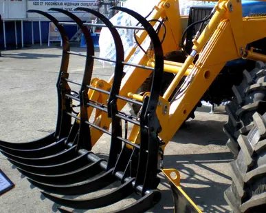 фото Вилы с/х LEX ВС-02 с захватом на погрузчики для тракторов 2-3 класса (увеличенные)