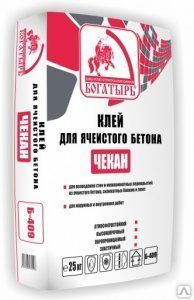 фото Клей для газоблока Богатырь Чекан Б-409 (25кг)
