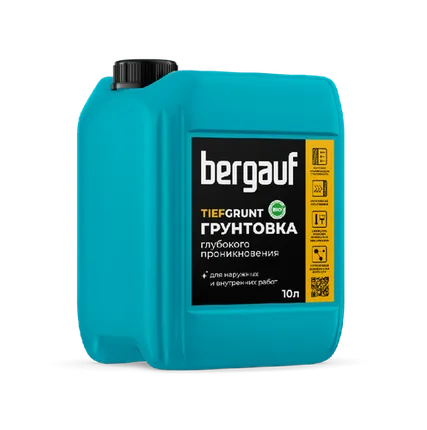 Фото №0 Грунтовка БЕРГАУФ TIEFGRUNT гл/пр для вн/нар /5 кг/128 шт/
