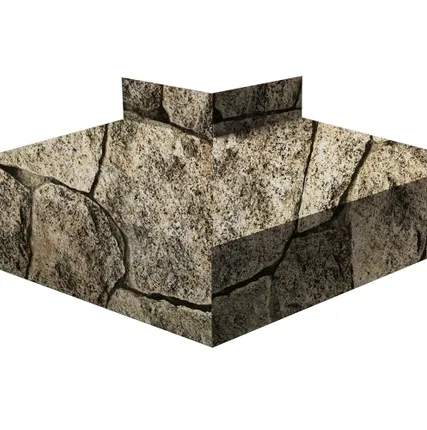 Фото №0 Угол отлива внешний 150 0,45 Print Elite с пленкой King Stone