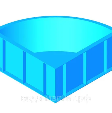 Фото №0 Угловая купель 1,0х1,2 м