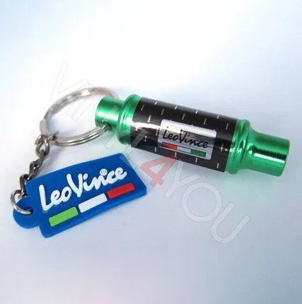 Фото №0 Брелок Выхлопная труба LeoVince зеленая