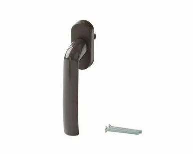 фото Ручка оконная Internika Kronos, 37 мм, коричневая, 2 винта