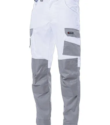 Фото №0 Летние брюки Brodeks KS 302, белый/серый