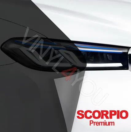 Фото №0 Пленка для фар Scorpio Темно-черная