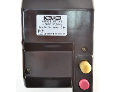 фото Выключатель автоматический АП50Б-3МТ-63А-10Iн-500AC-У3-КЭАЗ