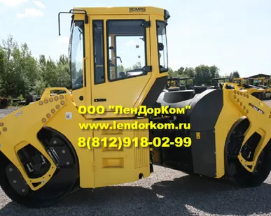 фото Аренда асфальтового тандемного катка Bomag вес 9-10 тонн от собственника в СПб