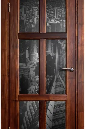 Фото №1 Дверь из массива Стандарт, остекленная