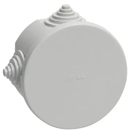 Фото №0 Коробка распаячная ОП 75х40 IP44 KM41237 (4 каб.ввод.) ИЭК UKO11-075-040-000-K41-44