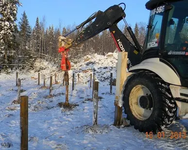 фото Свая с установкой