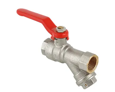 фото Кран шар. с фильтром 1/2" Valtec г/г ручка (8/96)