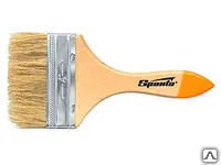 фото Кисть плоская Slimline 2.5, натуральная щетина, деревянная ручка