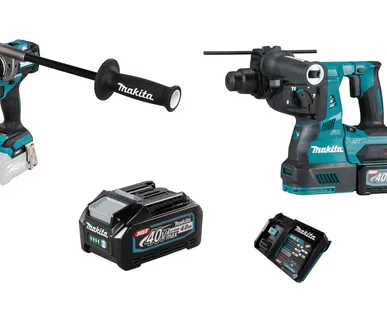 фото Набор аккумуляторного инструмента Makita Перфоратор HR001GM201+Шуруповерт Makita DF001GZ, XGT