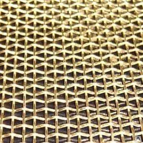 Фото №0 Сетка латунная 0.14 мм Л80 ГОСТ 6613-86 3187-76 полутомпаковая фильтровая