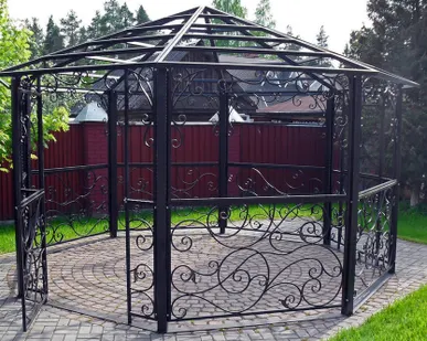 фото Кованые беседки