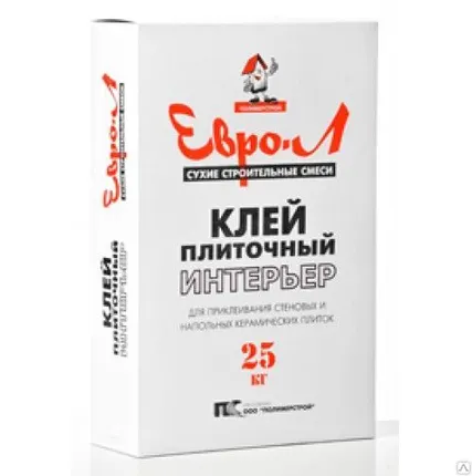 Фото №0 Клей Евро-Л "ИНТЕРЬЕР" 25кг, для внутренних работ